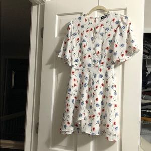 mini dress with flowers